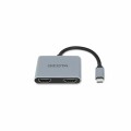 Hub Dicota USB-C Portable 4-in-1 Docking Station 4K HDMI PD 100W 2x4k HDMI/1xUSB-A/1xUSB-C  PD 100W - 2215232