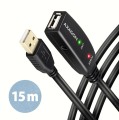 AXAGON ADR-215 Aktywny przedłużacz USB 2.0, USB-A męski/żeński - 15m - 2227929
