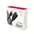 AXAGON ADR-215 Aktywny przedłużacz USB 2.0, USB-A męski/żeński - 15m - 2227920