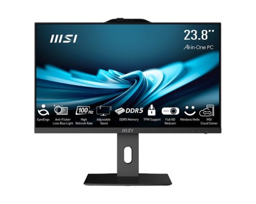 MSI AIO PRO AP242P 14M-647EU i7-14700 23,8" IPS LED FHD Non-Touch Anti-Glare 16GB SSD1TB M.2 AX211 WiFi 6E Windows 11 Pro Black - 2228014