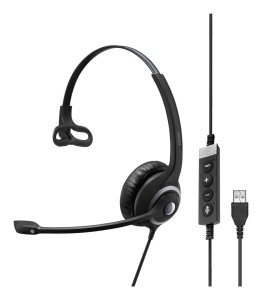 EPOS IMPACT SC 230 USB MS II Zestaw słuchawkowy Przewodowa Opaska na głowę Biuro/centrum telefoniczne USB Typu-A Czarny