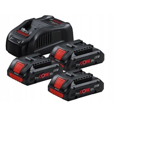 BOSCH.AKUMULATOR 18V  4,0Ah x3 +ŁADOW. GAL1880CV PROCORE - 2231728