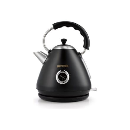Gorenje | Czajnik | K17CLBK | Elektryczny | 2200 W | 1,7 L | Plastik i metal | Podstawa obrotowa 360° | Czarny - 2230700