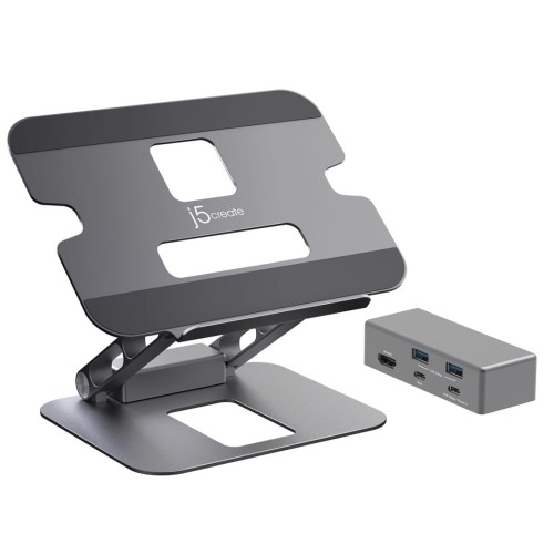 j5create JTS327 Podstawka na notebooka Szary 40,6 cm (16") - 2232558