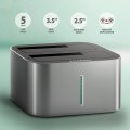 AXAGON ADSA-DC USB3.2 Gen1 - 2x SATA 6G CLONE DUAL HDD Dock Station ASMedia - 2234003