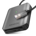AXAGON CRE-S3 Zewnętrzny czytnik kart USB-A 3.2 Gen 1, 3-gniazdowy, SD/microSD/CF, UHS-II - 2235045