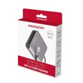 AXAGON CRE-S3 Zewnętrzny czytnik kart USB-A 3.2 Gen 1, 3-gniazdowy, SD/microSD/CF, UHS-II - 2235052