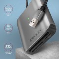 AXAGON CRE-S3 Zewnętrzny czytnik kart USB-A 3.2 Gen 1, 3-gniazdowy, SD/microSD/CF, UHS-II - 2235046