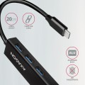 AXAGON HMC-GL3A USB-C Hub, 3x USB-A, Gbit-LAN, czarny - 2236662