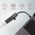 AXAGON HMC-GL3A USB-C Hub, 3x USB-A, Gbit-LAN, czarny - 2236661