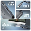 AXAGON HMC-5H8K 2x USB-A, 1x USB-C, 8K HDMI, USB 3.2 Gen 1 hub, PD 100W, 15cm USB-C cable - 2236668