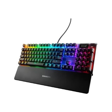 Seria SteelSeries | Klawiatura do gier | Apex Pro TKL Gen 3 | Układ ND | Łączność Bluetooth | | 2,4 GHz / Bluetooth / Przewodowe | Regulowane przełączniki HyperMagnetic OmniPoint 3.0 | Połączenie bezp - 2236738