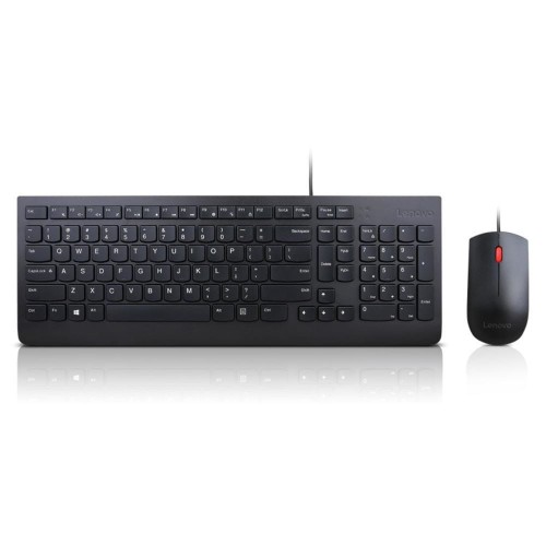 Zestaw klawiatura + mysz membranowa Lenovo 4X30L79883 (USB 2.0; (US); kolor czarny; optyczna; 1000 DPI) - 2242355