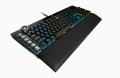 Klawiatura CORSAIR K100 RGB Optical-Mechanical Gaming Keyboard, Backlit RGB LED, CORSAIR OPX RAPIDFIRE, Black PBT Keycaps - 2246582