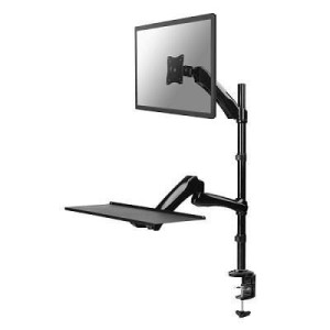 Uchwyt do ekranów Neomounts FPMA-D500KEYB biurkowy 10"-27" max VESA 100x100 max 9 kg Black