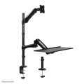 Uchwyt do ekranów Neomounts FPMA-D500KEYB biurkowy 10"-27" max VESA 100x100 max 9 kg Black - 2250355