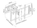 Uchwyt do telewizora Maclean MC-679 60-100" 80kg czarny max VESA 600x900 - 2255692