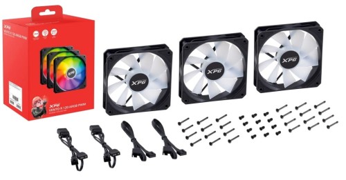 XPG VENTO R 120 ARGB PWM Obudowa komputera Wentylator 12 cm Czarny 1 szt. - 2259228