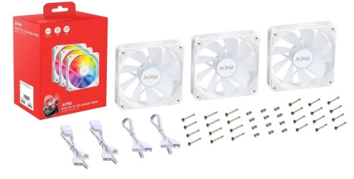 XPG VENTO R 120 ARGB PWM Obudowa komputera Wentylator 12 cm Biały 1 szt. - 2259233
