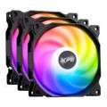 XPG VENTO 120 ARGB PWM Obudowa komputera Wentylator 12 cm Czarny 3 szt. - 2259237