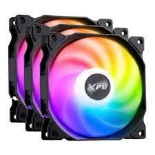 XPG VENTO 120 ARGB PWM Obudowa komputera Wentylator 12 cm Czarny 3 szt.
