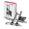 Karta sieciowa AXAGON PCEA-PSN PCIe z 1 portem równoległym + 2 portami szeregowymi - chipset ASIX AX99100 - 2259880