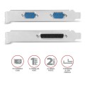 Karta sieciowa AXAGON PCEA-PSN PCIe z 1 portem równoległym + 2 portami szeregowymi - chipset ASIX AX99100 - 2259877