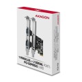 Karta sieciowa AXAGON PCEA-PSN PCIe z 1 portem równoległym + 2 portami szeregowymi - chipset ASIX AX99100 - 2259879