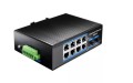 Switch niezarządzalny Cudy IG1005 8x10/100/1000Mbps PoE+ 2xSFP, DIN-rail - 2260223