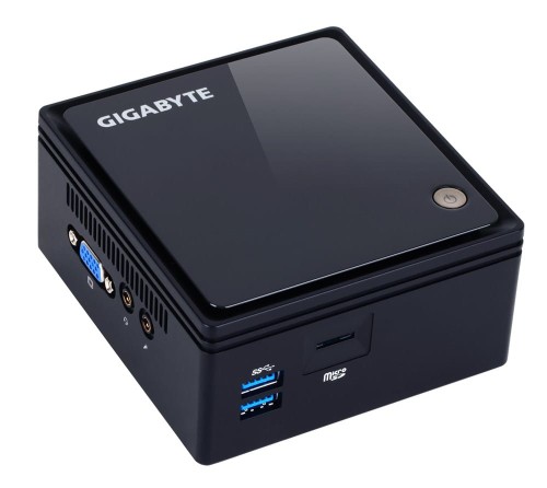 GIGABYTE GB-BACE-3160 komputer typu barebone Wielkość PC 0.5L Czarny J3160 1,6 GHz - 2260617