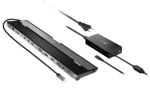 j5create JCD543P-EN stacja dokująca Przewodowa USB 3.2 Gen 1 (3.1 Gen 1) Type-C Czarny, Srebrny