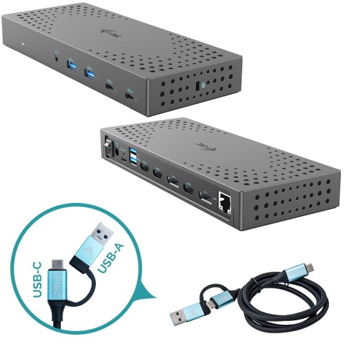 I-TEC USB 3.0 USB-C Thunderbolt 3x 4K Docking Station Gen 2 + Power Delivery 100W - 2262504