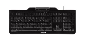 CHERRY KC 1000 SC klawiatura Biuro USB AZERTY Francuski Czarny