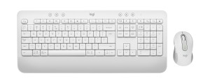 Logitech 920-011034 klawiatura Dołączona myszka Biuro Bluetooth QWERTZ Czeski, Słowacki Biały