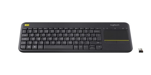 WIRELESS TOUCH KEYBOARD K400+/DARK - FRA - 2.4GHZ CENTRAL - 2262552