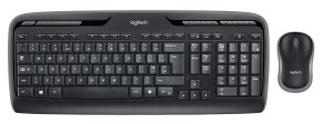 Logitech Wireless Combo MK330 klawiatura Dołączona myszka Biuro RF Wireless QWERTY Skandynawia