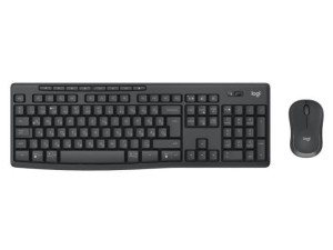 Logitech 920-012079 klawiatura Dołączona myszka Biuro RF Wireless + Bluetooth QWERTZ Węgierski Grafitowy