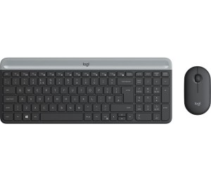 Logitech 920-009196 klawiatura Dołączona myszka Uniwersalne RF Wireless QWERTY Włoski Grafitowy