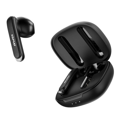 Słuchawki z mikrofonem Awei T66 TWS Bluetooth + stacja dokująca - czarne - 1525336