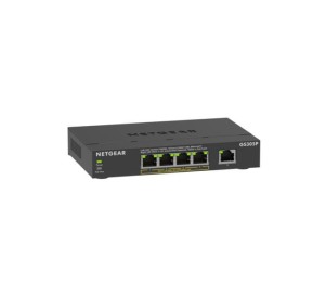 Switch niezarządzalny Netgear GS305Pv3 5x 100M/1G (4xPoE+ 63W)