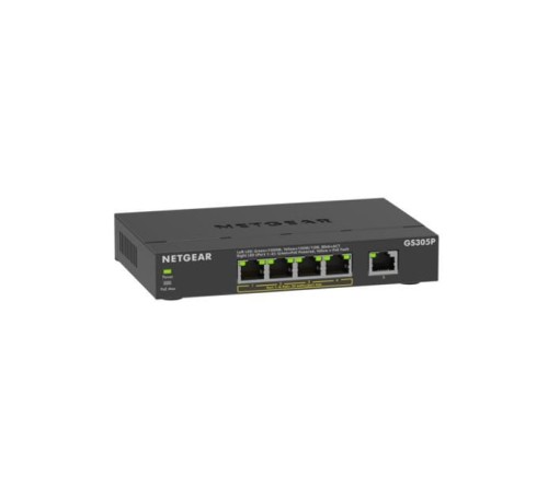 NETGEAR GS305Pv3 Nie zarządzany Gigabit Ethernet (10/100/1000) Obsługa PoE Czarny - 2263724