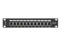 Patch panel Lanberg PPF5-9012-B 12 port 1U 10" kat.5e ekranowany czarny - 2254730