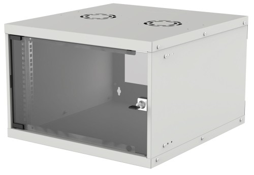 Szafka wisząca 6U 540x560 Rack 19, Basic, Flatpack, szara - 2254777