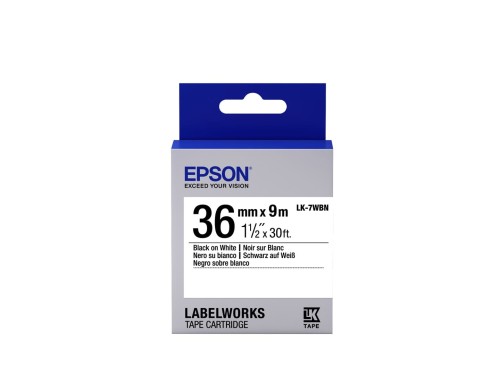 Epson Label Cartridge Standard LK-7WBN Black/White 36mm (9m) - 2264336