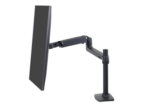 LX DESK MOUNT LCD MONITOR ARM/TALL POLE MATTE BLACK - 2255728