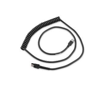 CABLE - SHIELDED USB: SERIES A, 9', COILED, BC1.2 (HIGH CURRENT), -30C - 2264905