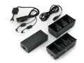 Two 3 slot battery chargers (charges 6 batteries) with power supply and Y cable; ZQ600, QLn or ZQ500. EU power cord included - 2121381