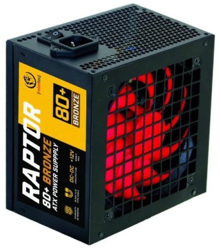 Zasilacz ATX Rebeltec RAPTOR 600W, BRONZE 80+, Single Rail, DC-DC - 2265280