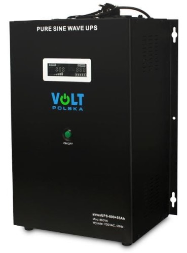 Przetwornica VOLT POLSKA SinusUPS-800 55Ah 12V 500/800W - 2009649