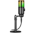 Mikrofon przewodowy Defender GLOW GMC 400 ze statywem STREAM strumieniowy RGB USB - 2266747